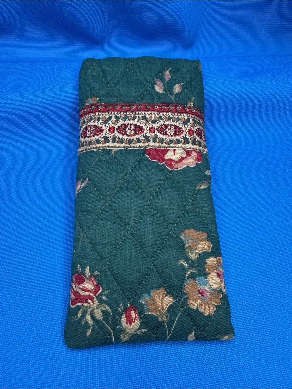 VERA BRADLEY VINTAGE GREENBRIAR PATTERN EYEGLASS EYEGLASSES HOLDER CASE CARRIER